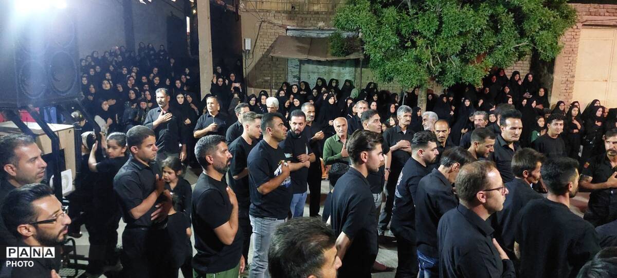 برگزاری آیین عزاداری حسینی در سامن