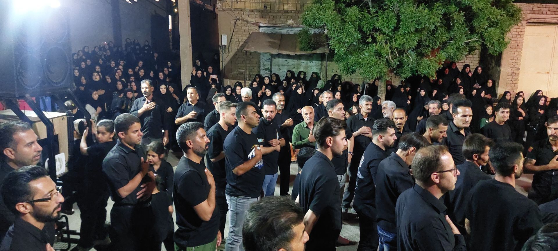 برگزاری آیین عزاداری حسینی در سامن