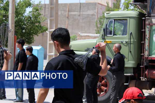 عزاداری تاسوعای حسینی در شهر درق 