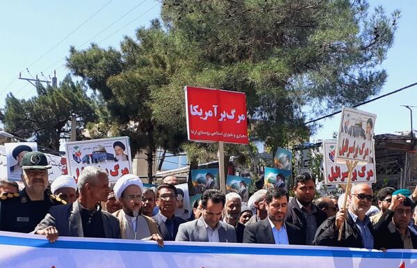 راهپیمایی باشکوه روز جهانی قدس در شهرستان خلیل‌آباد