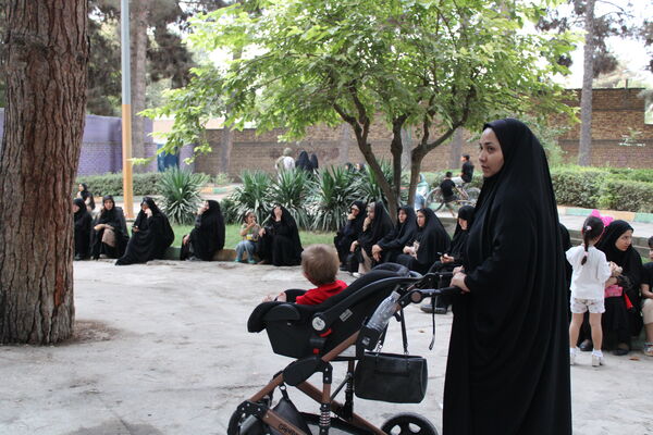 مراسم جاماندگان اربعین در کنار مزار شهدای سملقان