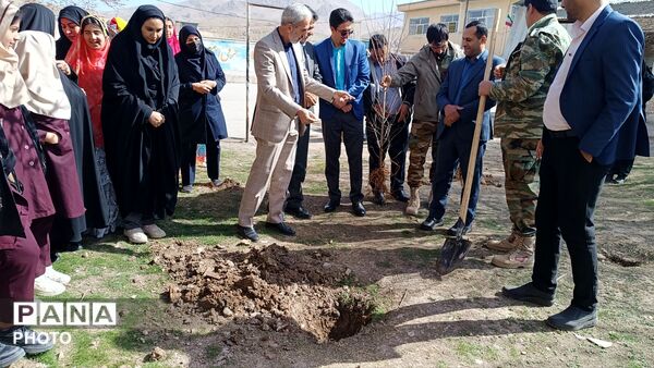 کاشت نهال در مدرسه خدیجه کبری شلمزار
