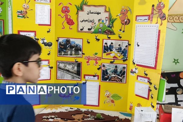 دستاوردهای خلاقانه دانش‌آموزی در دبستان پسرانه پانزده خرداد شهرری