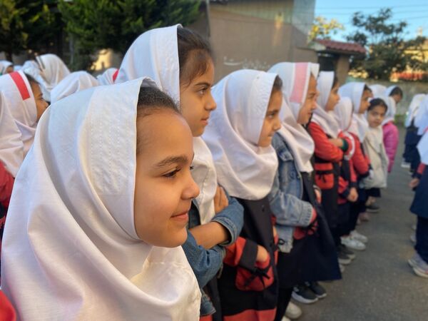 صبحگاه در مدرسه پاهکیده املش