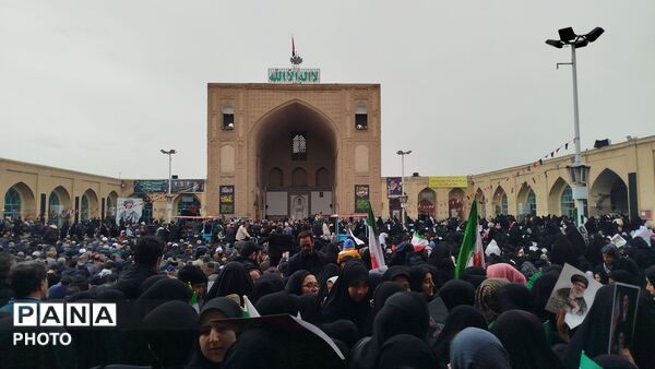 اقامه نماز عبادی سیاسی جمعه در روز قدس نیشابور 