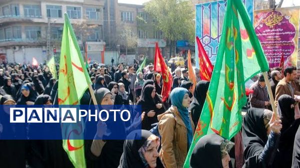 فریاد هم عهدی مردم مشهد با قائم آل محمد در اجتماع عظیم منتظران ظهور