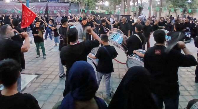  شب عاشورا در امامزاده علی‌اکبر