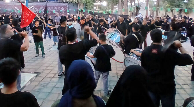  شب عاشورا در امامزاده علی‌اکبر