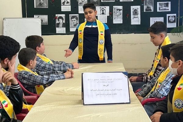 انتخابات هیئت رئیسه مجمع دانش‌آموزی پیشتازان در فیروزکوه