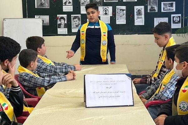 انتخابات هیئت رئیسه مجمع دانش‌آموزی پیشتازان در فیروزکوه