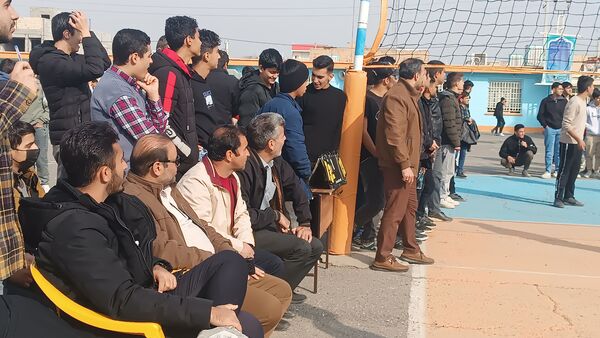 برگزاری فینال مسابقات والیبال گروهی درون مدرسه‌ای در دبیرستان شاهد ابوذر غفاری 