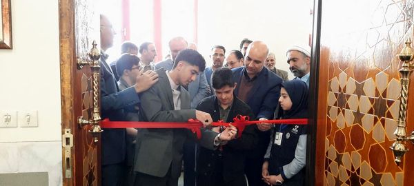 افتتاح نمازخانه هنرستان شبانه‌روزی کار و دانش خاص عبدالحسین تنباکوچی