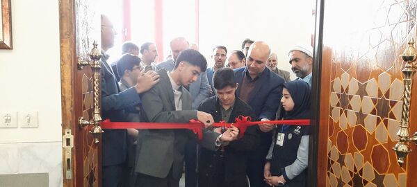افتتاح نمازخانه هنرستان شبانه‌روزی کار و دانش خاص عبدالحسین تنباکوچی