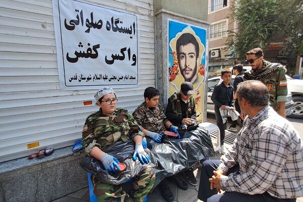 طنین فریاد «لبیک یا حسین(ع)» در پیاده‌روی باشکوه جاماندگان اربعین حسینی در شهرستان قدس