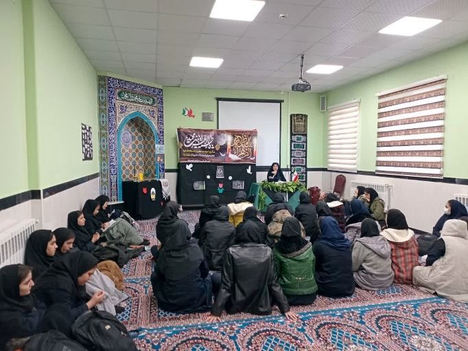 مراسم عزاداری ایام فاطمیه در هنرستان گوهرشاد شیروان