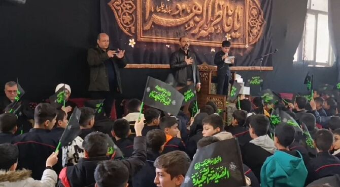 عزاداری نوگلان فاطمی در شهرستان خلخال 