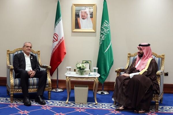 دیدار ولیعهد عربستان با رئیس‌جمهور