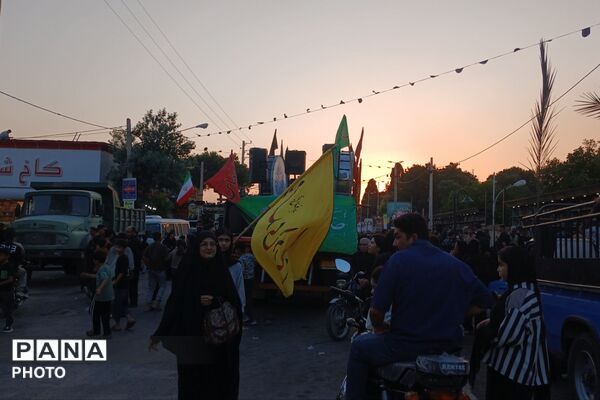 اجتماع هیئت‌های مذهبی فیروزآباد در تاسوعای حسینی