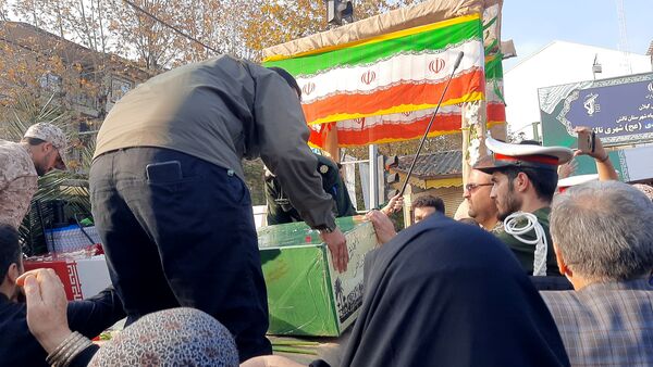 اجتماع فاطمیون و تشییع پیکر 2 شهید گمنام در تالش