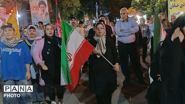 نود و چهارمین موج مردم نظرآباد در تجمعات شبانه