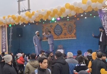پیاده‌روی منتظران ظهور در شب نیمه‌شعبان