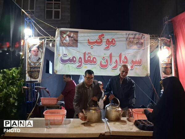 خدمات رسانی موکب ها در حسینیه فضل