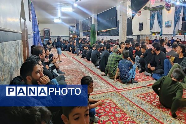 مراسم عزاداری شب تاسوعای حسینی در مسجد جامع شهر بار