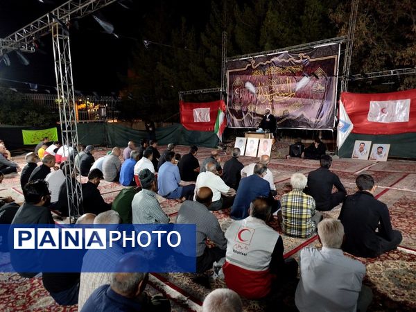 حضور دادستان کاشمر در مراسم عزاداری هیئت جوانان علی اکبری (ع) و هلال احمر کاشمر