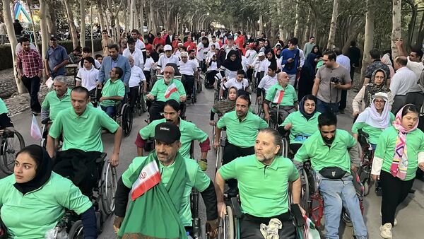 همایش بزرگ ویلچر رانی در جشنواره خانواده ورزش مشهد