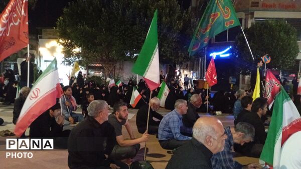 مراسم باشکوه عزاداری محرم همراه با تجمع در مسجد جامع شهرستان نیشابور