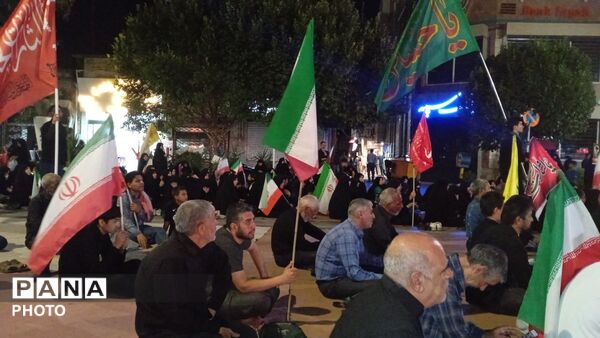 مراسم باشکوه عزاداری محرم همراه با تجمع در مسجد جامع شهرستان نیشابور