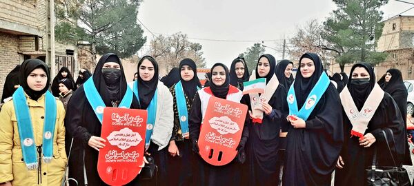 راهپیمایی 22 بهمن در شهر سلامی