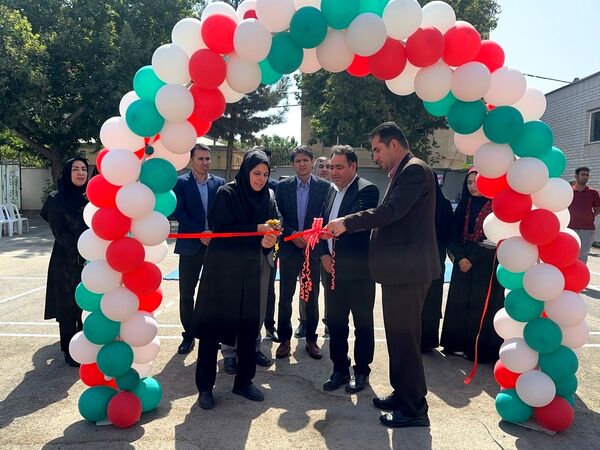 افتتاح زمین ورزشی تایل کورت در هنرستان عفت بجنورد