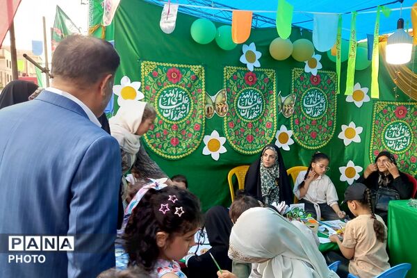 برپایی غرفه های مهدویت، فرهنگی هنری، بهداشت - سلامت، ورزشی و بسیج فرهنگیان در چهاردانگه