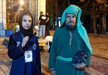 نمایش تعزیه‌خوانی به‌مناسبت هفتم امام حسین (ع) در گلزار شهدای گمنام شهرستان شهریار