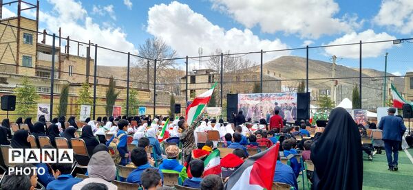 عزاداری باشکوه در دلفان سوگ دختران میناب در مدرسه شاهد پسرانه
