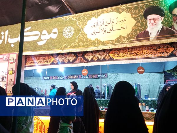 مراسم عزاداری ایام فاطمیه در شهرک سعدی شیراز