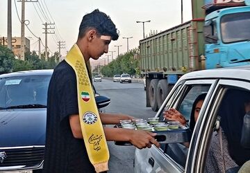 موکب اربعین حسینی در شهرستان خانمیرزا برپا شد