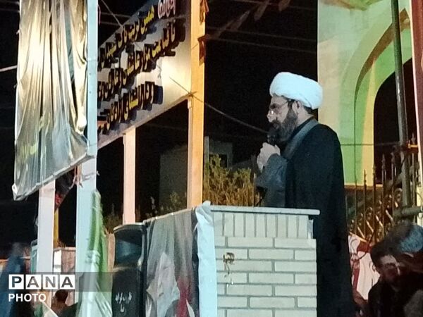 مراسم چله استغاثه و خونخواهی شهدای جنگ رمضان در شهر جعفریه