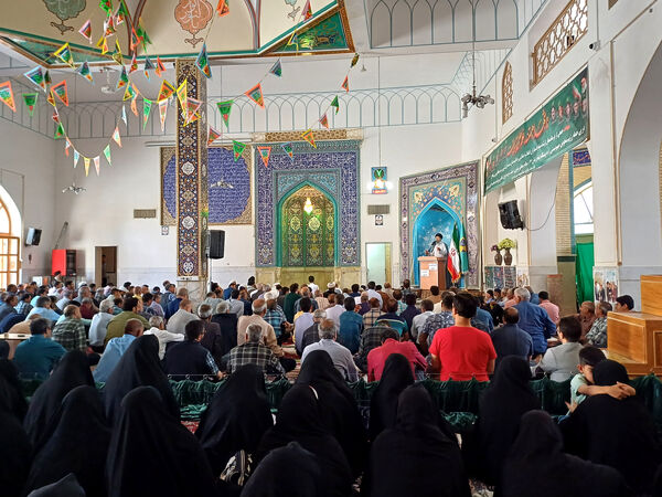 راهپیمایی مردم شهر حبیب آباد 