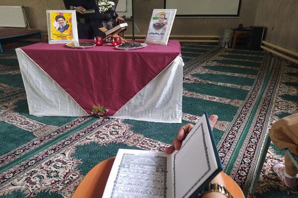 مراسم سوگواری و گرامیداشت رهبر حزب الله لبنان در مدارس ناحیه یک شهرری