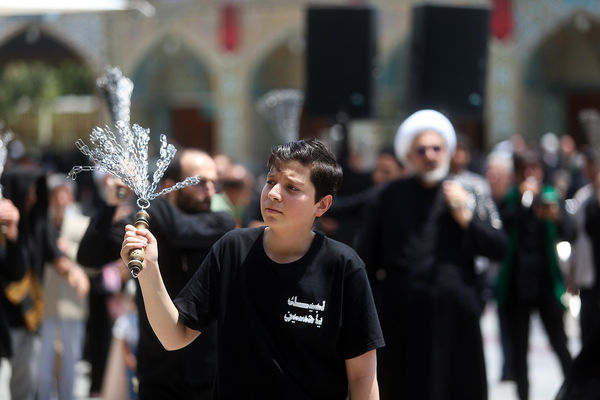 عزاداری سالروز شهادت امام حسن مجتبی(ع) در حرم حضرت معصومه(س)