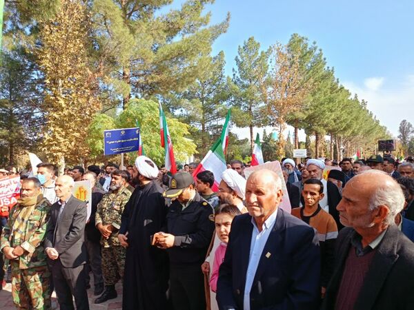 راهپیمایی جمعه خشم در شهرستان کاشمر 