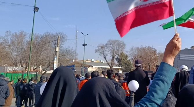 تجمع پرشور مردم میاندوآب برای محکوم کردن جنایات تروریستی