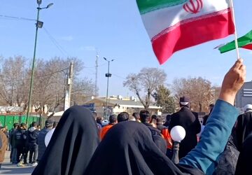تجمع پرشور مردم میاندوآب برای محکوم کردن جنایات تروریستی