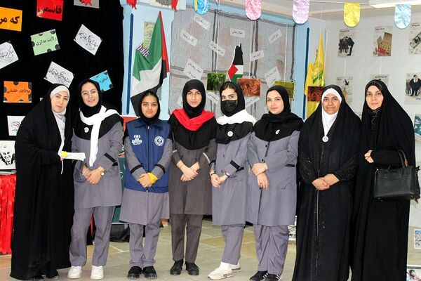 نمایشگاه غزه در مدرسه شهدای گمنام شهر پرند