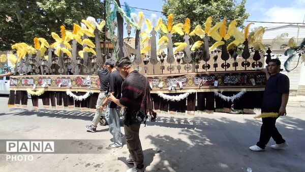 راهپیمایی صبح تاسوعا با حضور هیئت ابوالفضلیون رسالت 