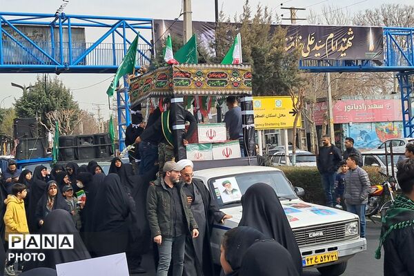 تشییع پیکر مطهر شهدای وطن در گلزار شهدای شهرستان ملارد