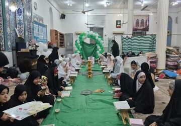 اجتماع دانش آموزان دشت آزادگان در آیین اعتکاف؛ تجدید بیعت با آرمان‌های ناب اسلامی است.