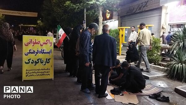 موکب واکس صلواتی روستای باغشن گچ نیشابور در نود و نهمین شب از اجتماعات 